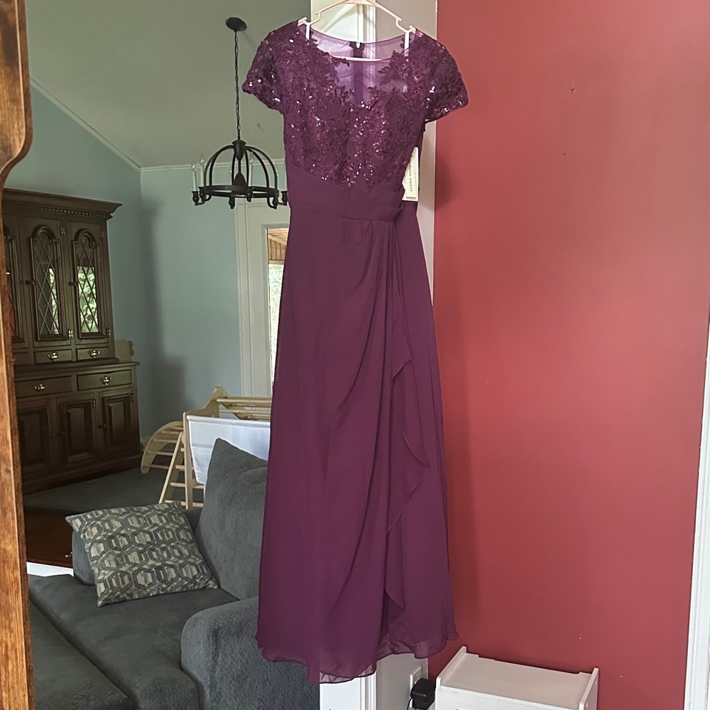 Elegant Purple Evening Gown